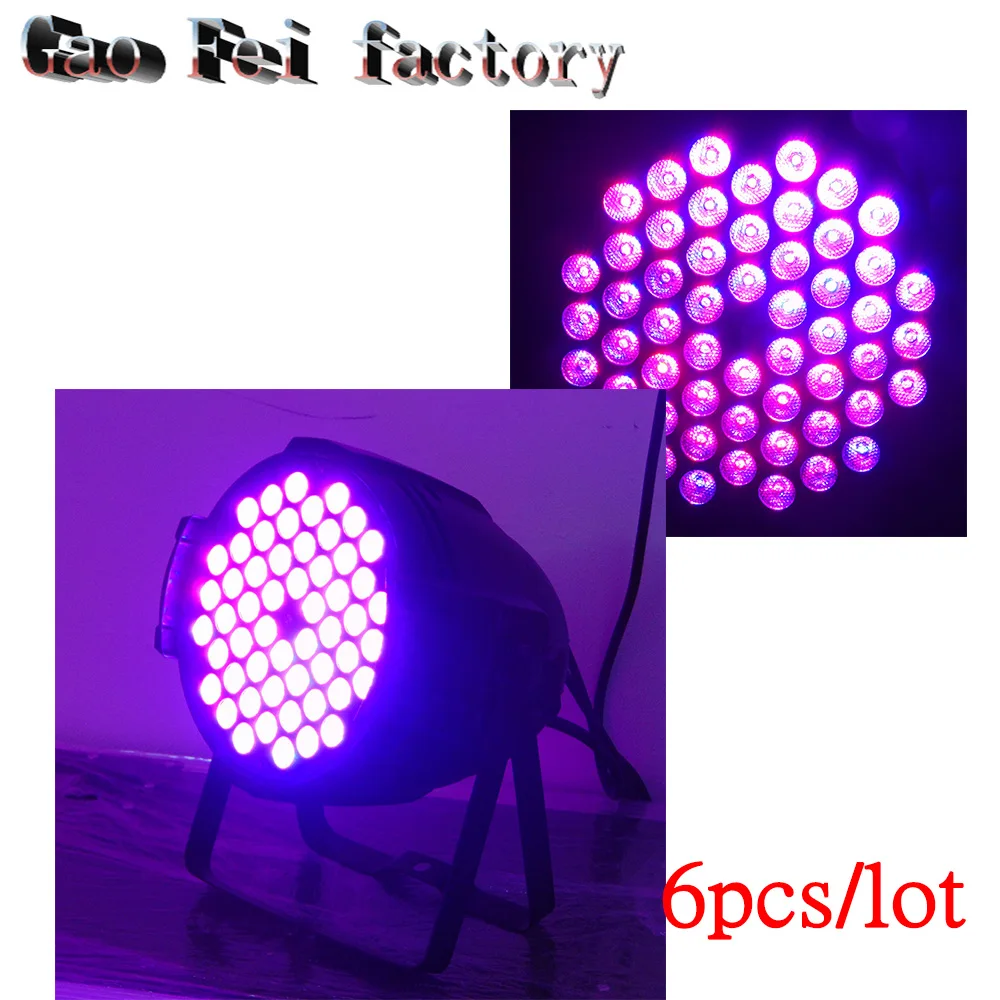 

led par lights 54x3W DJ Par LED lights Wash Disco Light DMX Controller effect for Small paty KTV (6pcs/lot)