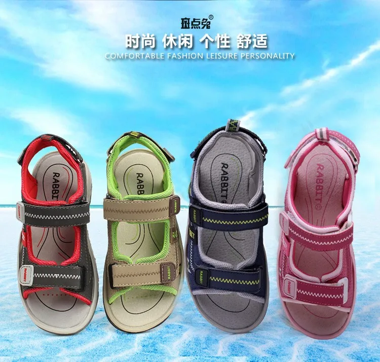 Летние детские сандалии космические кожаные детские сандалии для мальчиков и девочек обувь