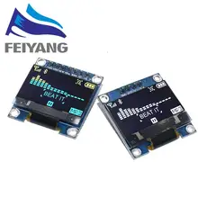 4pin 7pin blanc/bleu/jaune couleur bleue 0.96 pouces 128X64 OLED Module d'affichage pour Arduino 0.96 "IIC I2C SPI communiquer(China)