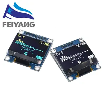 

4pin 7pin White/Blue/Yellow Blue color 0.96 inch 128X64 OLED Display Module For Arduino 0.96" IIC I2C SPI Communicate