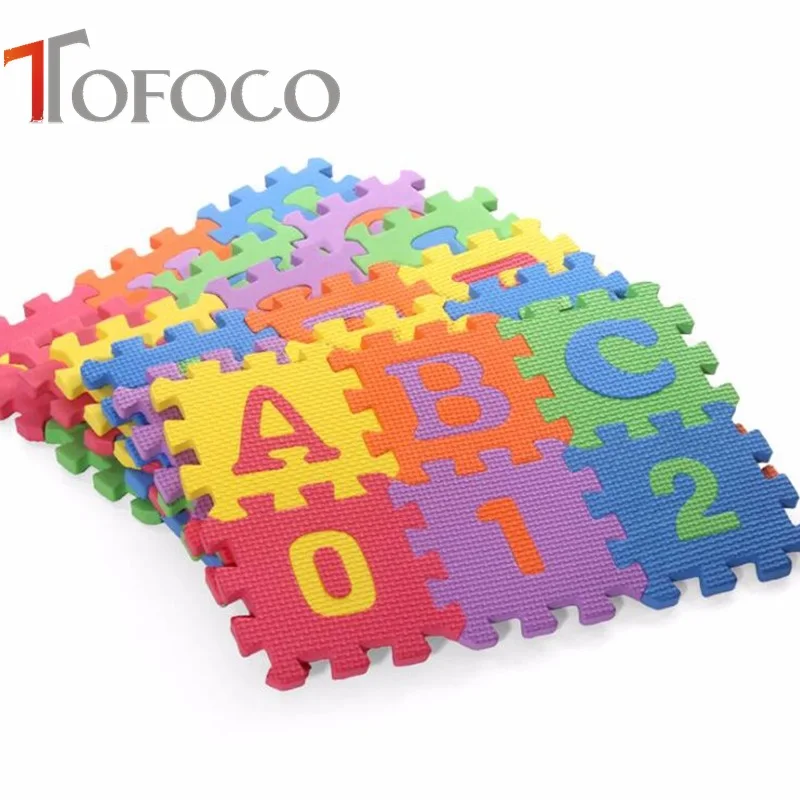 

TOFOCO 31.5*31.5cm 36pcs/set Foam Puzzle Carpet Baby Play Mat Mosaic Floor Puzzle Rug Children Foam Carpet