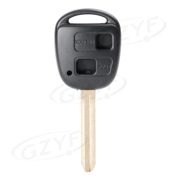 

2x For Toyota Land cruiser Prado Rav4 Yaris Hiace Remote Key Fob Shell Case Black