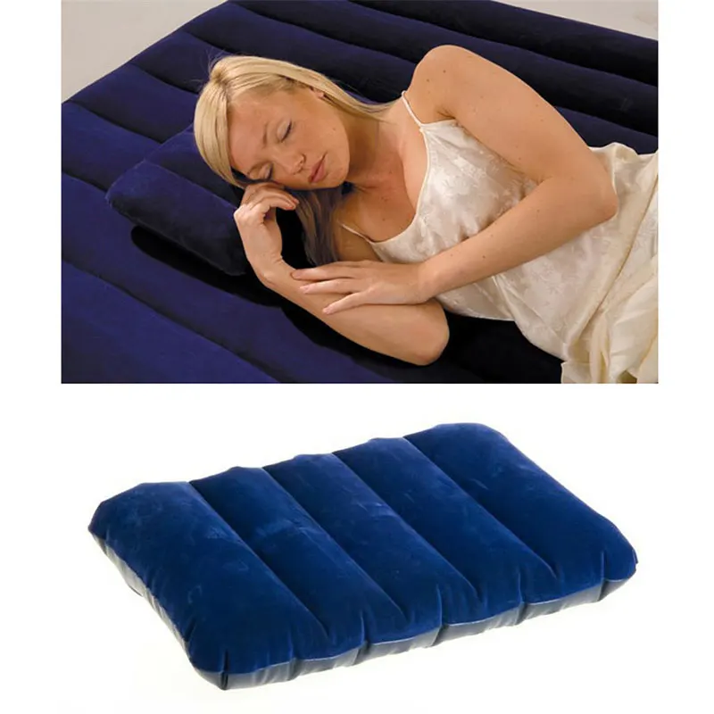 46x30 см, портативные надувные подушки, коврик, утолщенный, сплошной цвет, флокирование, подушка для талии, для улицы, для обеда, путешествия, кемпинга, пикника, коврик