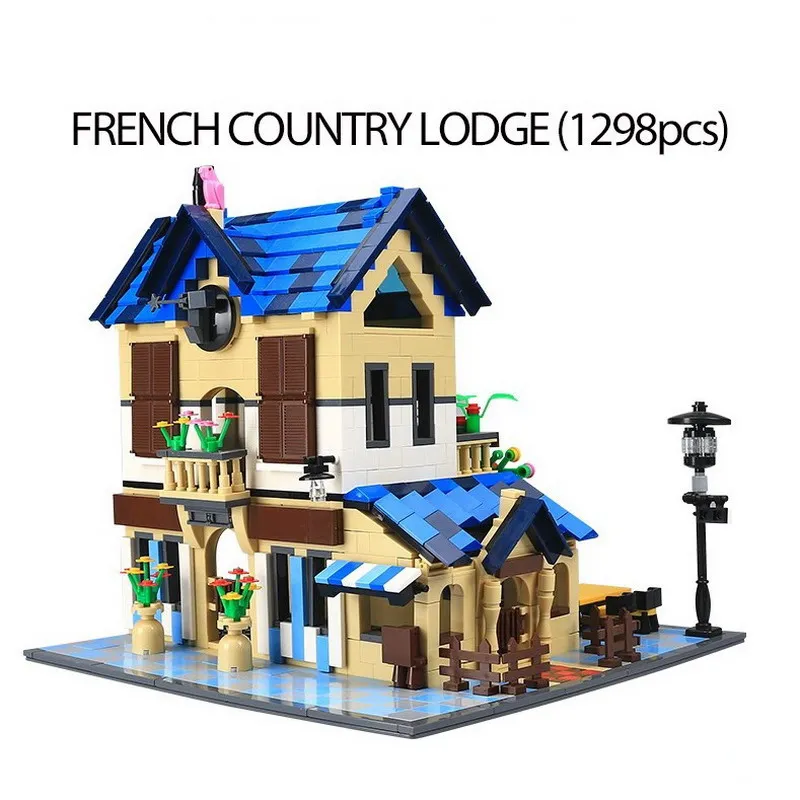 

5311 Wange Architecture The Rural Villa Model Building Blocks Enlighten Figure Toys For Children Compatible Legoe