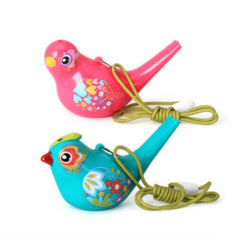 Детские игрушки для ванной Творческий моделирование птицы водяные флейты игрушки Музыка свисток Ванная комната играет инструмент
