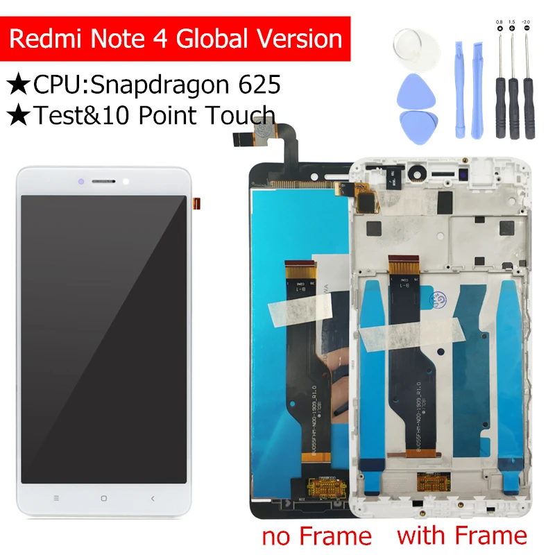 

for Xiaomi Redmi Note 4 Global LCD Display Touch Screen with Frame LCD Display Digitizer for Redmi Note4 Assembly Repair Parts