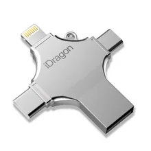 16 ГБ USB флэш-накопитель с USB/Micro-USB/Тип-C Поддержка iOS 12 для iPhone Xs/Xs Max XR/XR Max/X/8/8 Android S7 S6 Тип-C телефоны