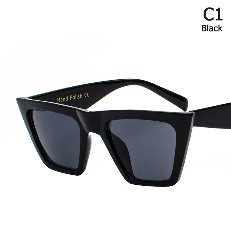 JackJad Мода 41468 стиль градиент кошачий глаз солнцезащитные очки оправа винтажные женские брендовые дизайнерские солнцезащитные очки Oculos De Sol - Цвет линз: C1
