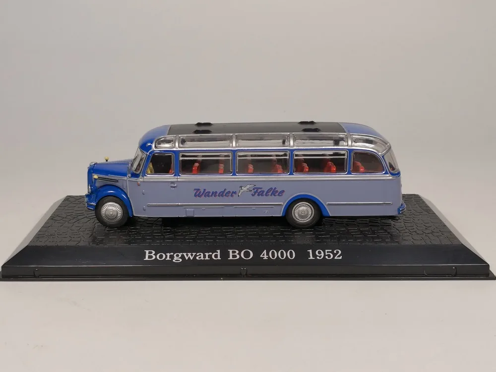 Atlas 1: 72 коллекция автобусов borgard BO 4000 1952 литая модель автомобиля