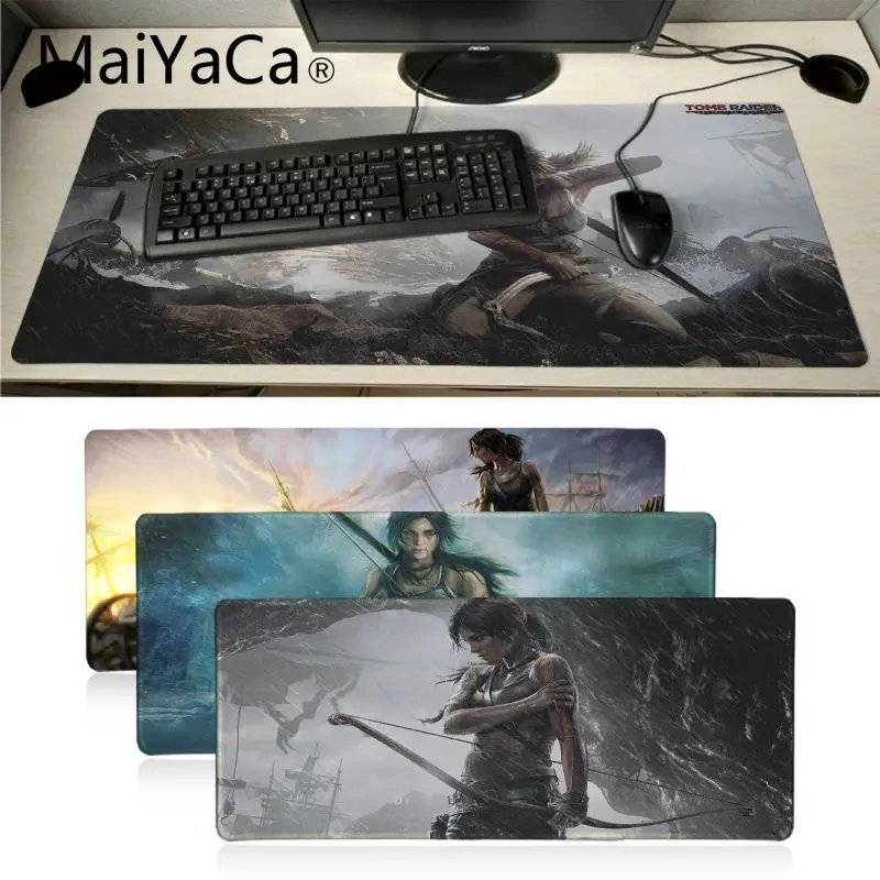 MaiYaCa Tomb Raider индивидуальный игровой коврик для мыши ноутбука резиновый большого