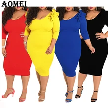 Женское сексуальное платье, облегающее, облегающее, вечерние, красное, рождественское, для размера плюс, для девушек, 3XL, 4XL, 5XL, вечерняя, Клубная одежда, Femme, посылка, бедра, халаты