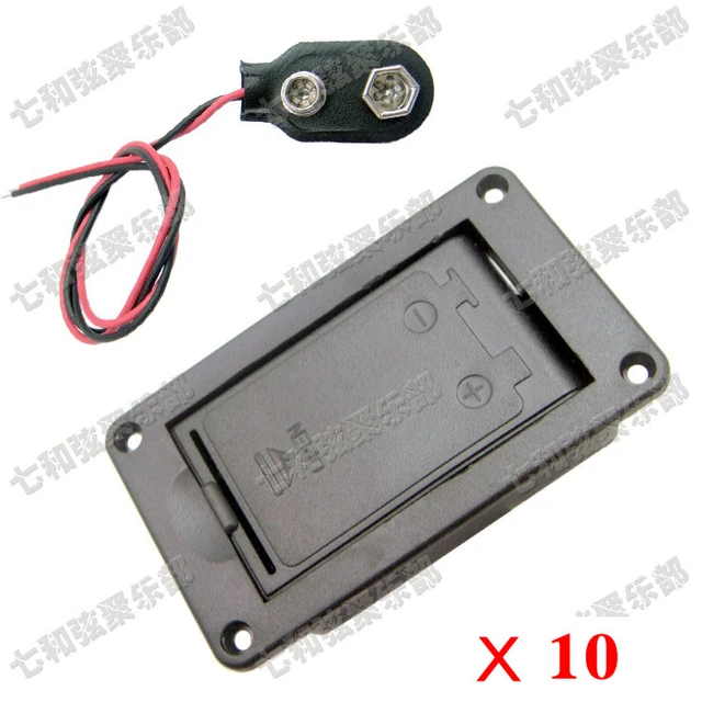 DN 9v Battery Case Box Compartment Cover For Guitar Bass Lj-03