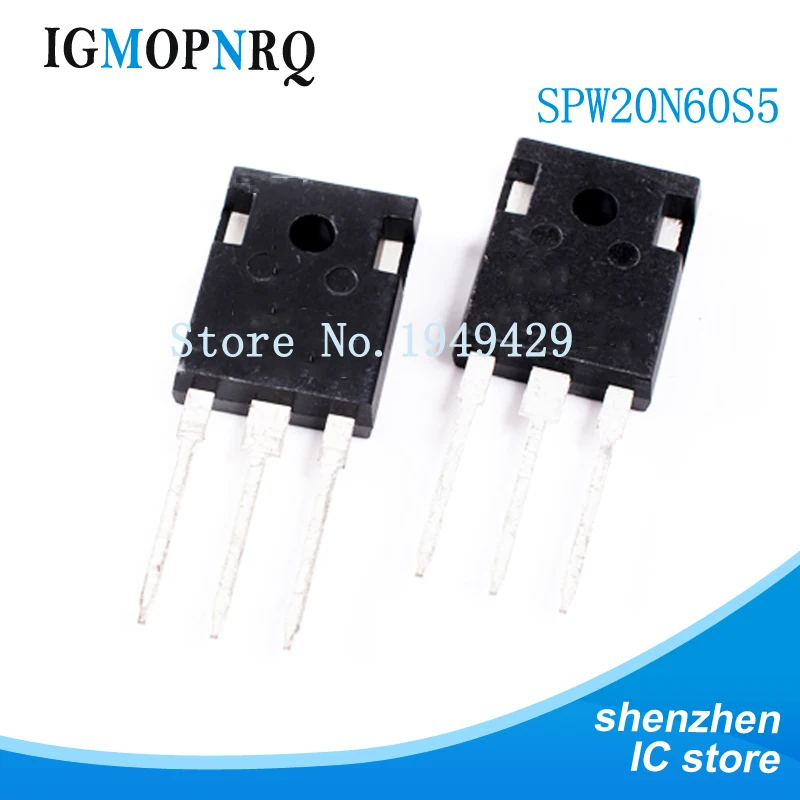 

5pcs SPW20N60S5 TO-247 20N60S5 TO247 SPW20N60 20N60 N-channel FET 600V 20A new original