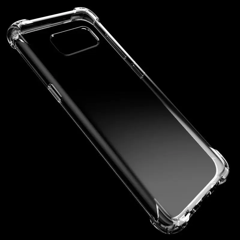 

Anti-knock Silicon Case For Samsung A8 A9 Star lite A6 S9 S8 plus A7 A5 J2 PRO J8 J6 J4 2018 J3 2017 J7 J5 S7 edge Clear Cover