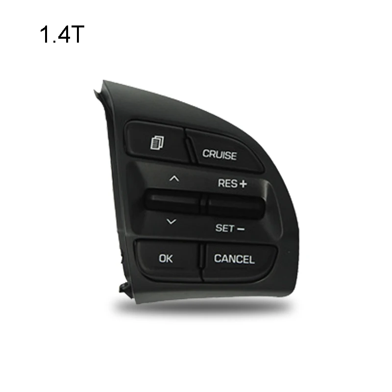 

For Hyundai Elantra 1.4T Car Bluetooth Phone Cruise Control Steering Wheel Buttons Pad Switch Black