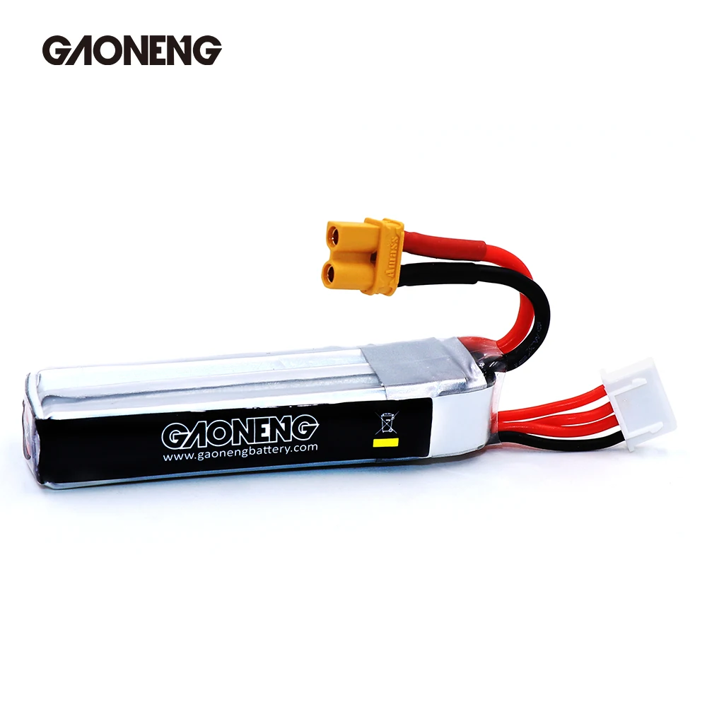 2 шт Gaoneng GNB 300mAh 3S 11,4 V 30C/60C HV Lipo батарея XT30 разъем для полноскоростного TinyLeader whoop3S Дрон RC FPV части дрона