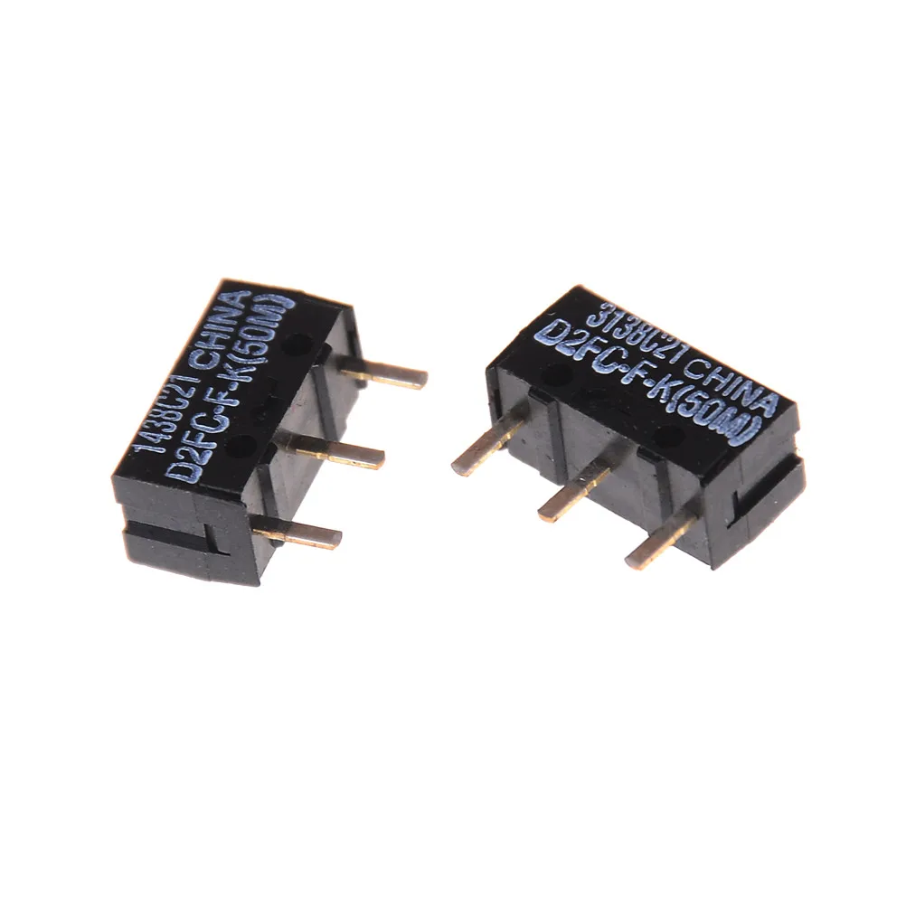 

2Pcs/lot Original D2FC-F-K (50m) Blue Dot Mouse Micro Switches Wholesale