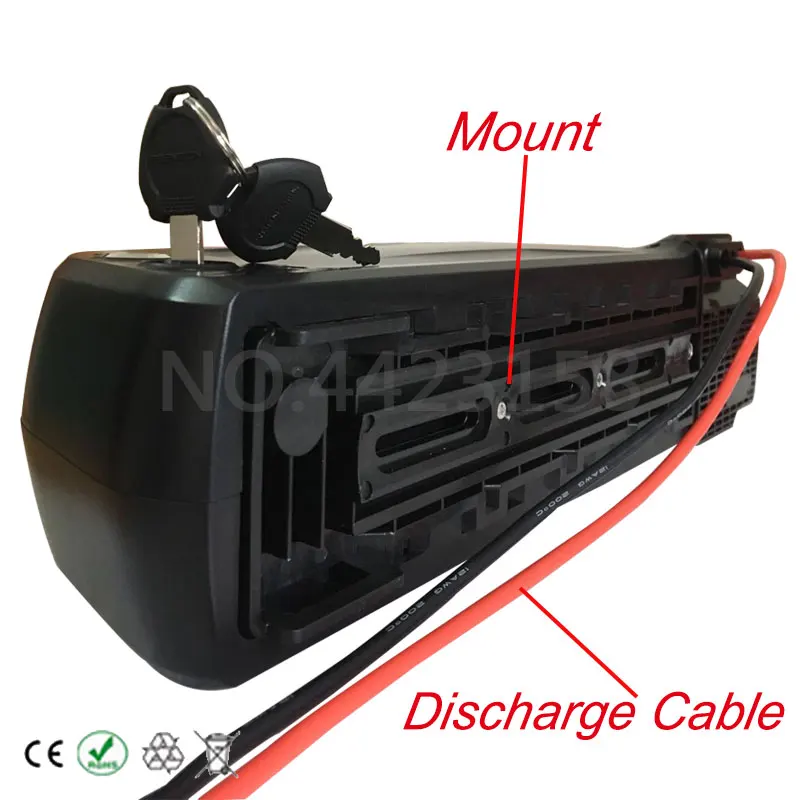 Excellent US EU No Tax E-Bike Battery 48V 8AH 9AH 10AH 11AH Electric Bike Down Tube Li-ion Battery for 500W 750W Bafang Motor + 2A Charger 3