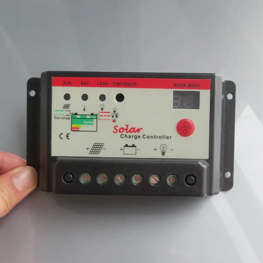 

10A12V24V automatic conversion LED 10A solar panel, street lamp, household system, charging controller