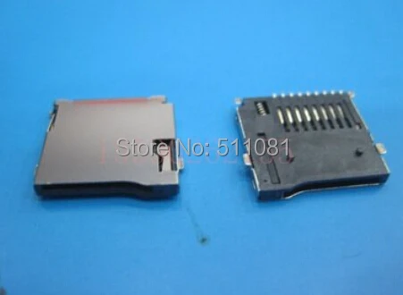 

100pcs Micro SD Memory Card Connector, PUSH,Self-bomb,outside welding type
