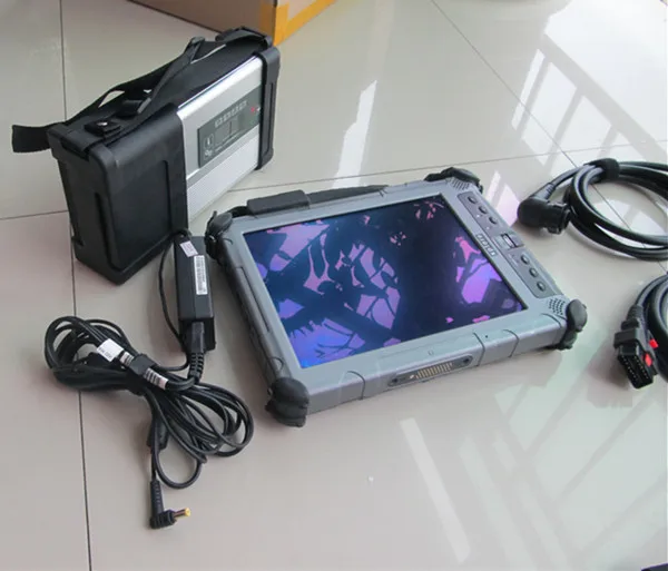  Auto Diagnose Laptop IX104 i7 TABLET PC mit sd verbinden c5 + mb software ssd v2019.9 Freies Tech u