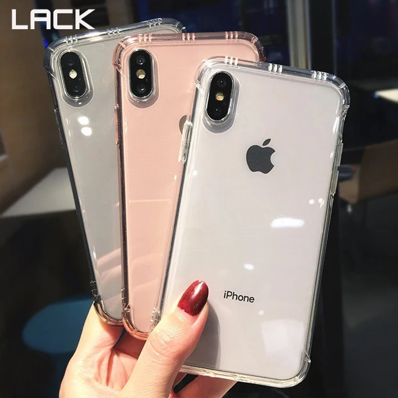 

LACK Anti-knock Transparent Soft Silicon Phone Case For iphone 11 11Pro Max X XR XS Max 6 6S 7 8 Plus Full Protector Cover Cases