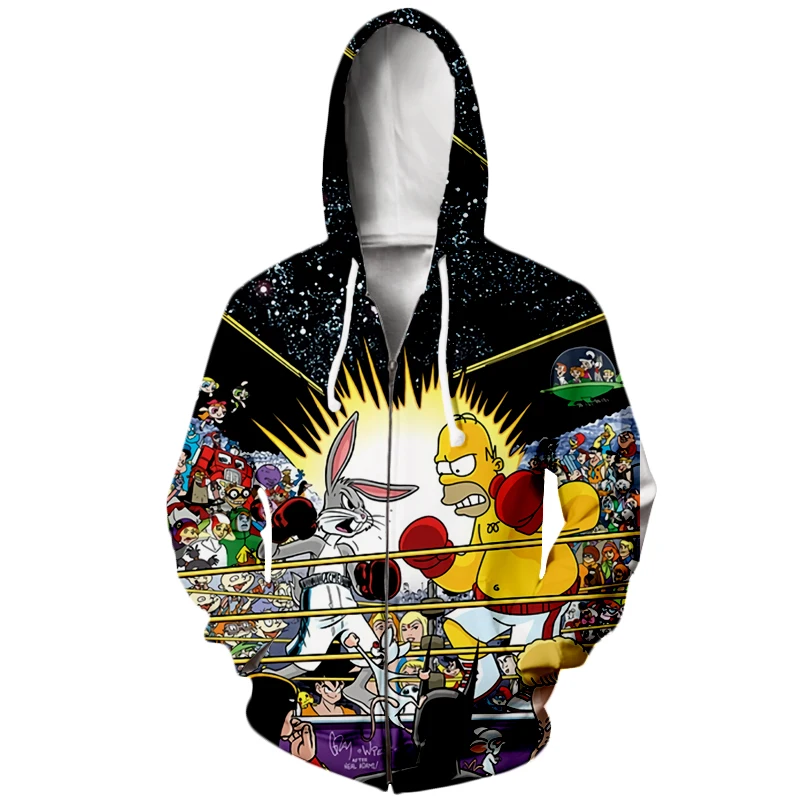 Новинка Симпсон с 3D принтом Мужские и женские толстовки 7XL толстовки качественная куртка с капюшоном Новинка уличная мода Повседневный пуловер