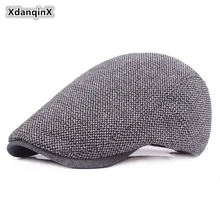 XdanqinX регулируемая головка Размеры модные хлопковые береты для Для мужчин стиль ретро-тенденции Для мужчин козырек Dad Hat марка язык Кепки