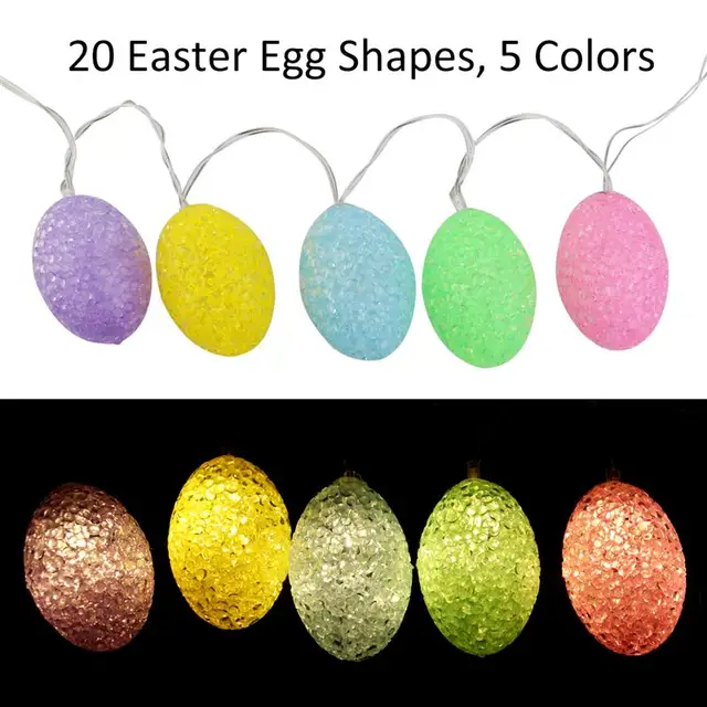 2m Easter Egg Lights String 20 Light Battery Ed Indoor Outdoor 2m Easter Egg Lights String 20 Light Battery Ed Indoor Outdoor Led For