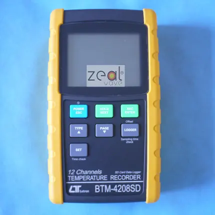 Для Luttron BTM-4208SD 12 каналов термометр рекордер темп. Регистратор sd-карты регистратор