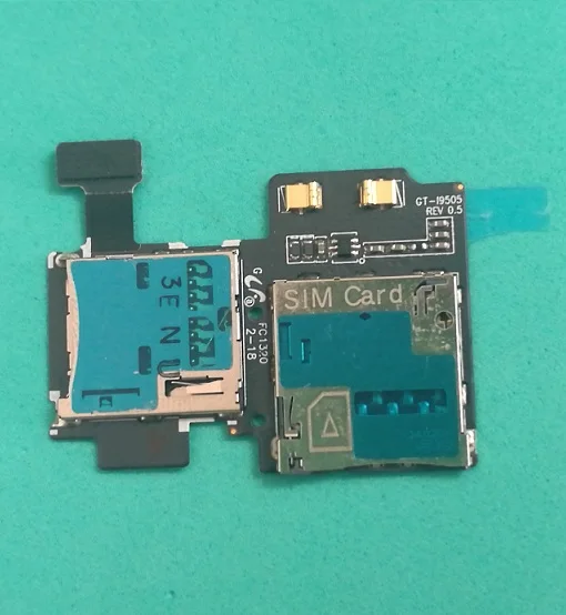 5 шт./лот для Samsung Galaxy S4 i9500 i9505 Micro SD SIM карта лоток держатель считыватель гибких