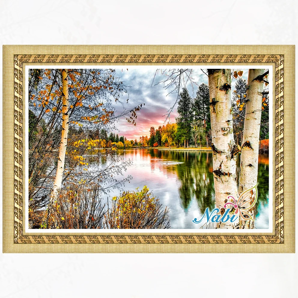 

nature crafts 5d diy beadwork 4217R - Round Diamond embroidery cross stitch diamond mosaic painting
