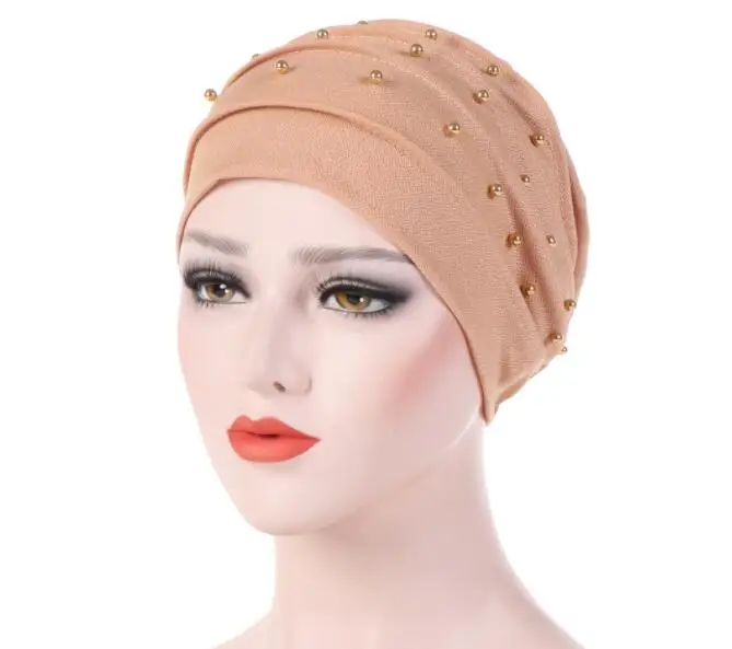 Зимний тюрбан, женский головной убор в индийском стиле, мусульманский гофрированный раком, головной убор шляпа