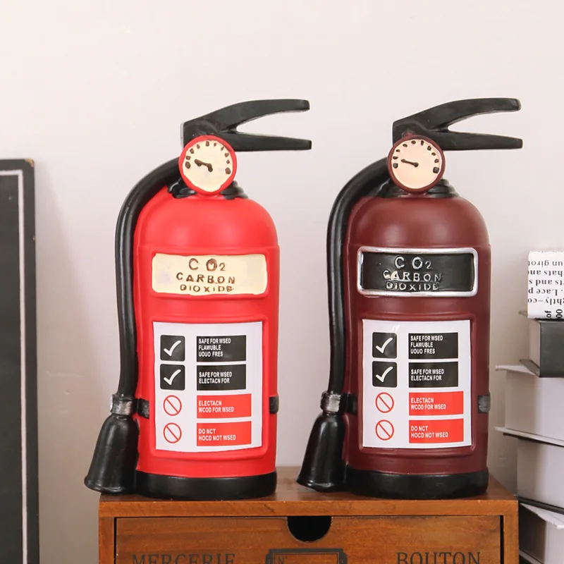

Fire Extinguisher Shaped Money Bank for Child Home Office Decoration Saving Box Kids Gifts