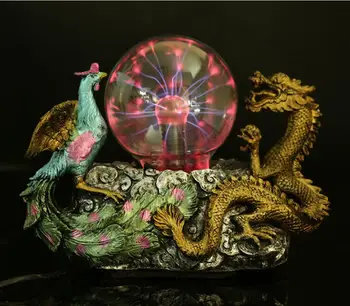 

Electrostatic induction ball Dragon and phoenix decoration Decoration Electrostatic magic ball Magic lamp craft Novelty gift