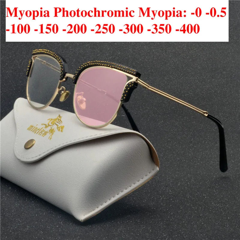 MINCL Модная супер большая рамка для перехода от солнца фотохромные готовые очки