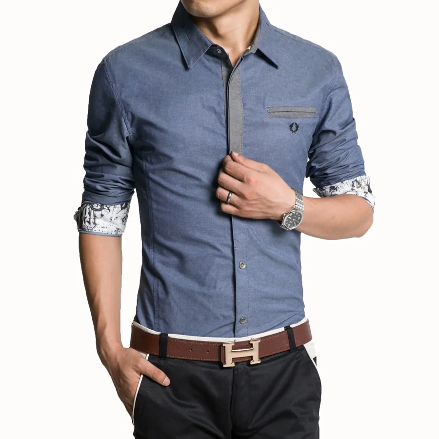 denim oxford shirt