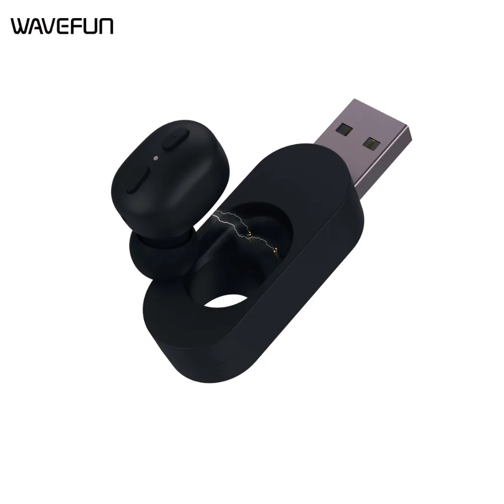 

Wavefun Micro Bluetooth5.0 Mini Earphone Invisible Earbuds Siri Activated Single Wireless Headphone for One Ear Headset with Mic