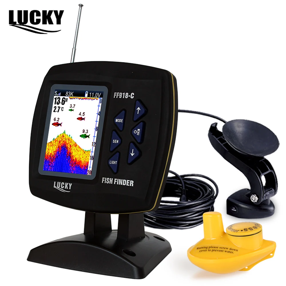 

LUCKY FF918 - C100WDS Wired Wireless Fish Finder Memory Stores Sonar Setting Fish Finder For Fishing