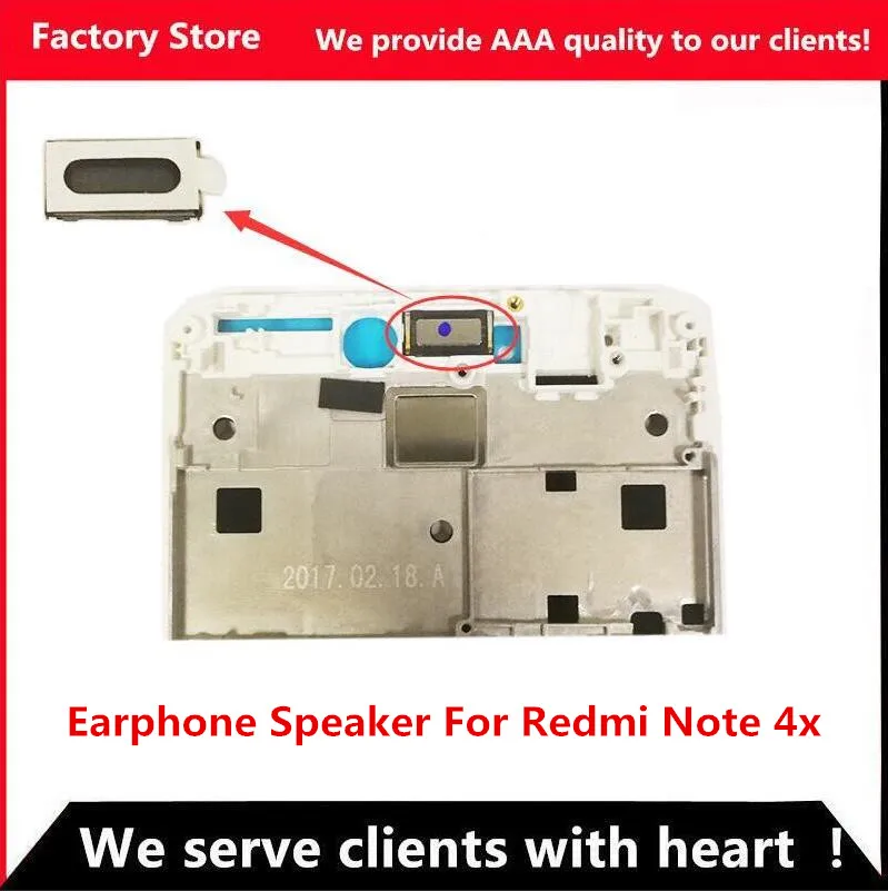 2 шт./лот качественный Динамик для наушников AAA Xiaomi Redmi Note 4X подходит 4 глобальная