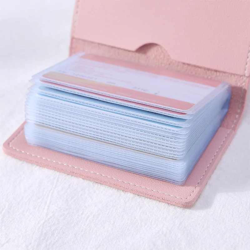  Fashion Unisex Business Card Holder Women Credit Card Case ID Bag For Men Clutch Organizer Wallet W - 32956630681