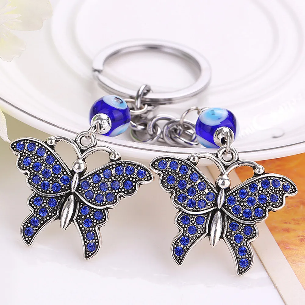 

Key Chains For Handbags Hot Fashion Elegant Crystal Butterfly Eiffel Tower Turtle Key Chains For Keys Car Delicate Jewelry Gift