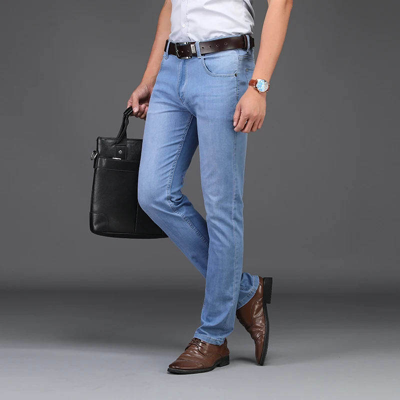 2019 SULEE Brand Men Spring summer style Utr Thin Denim Cotton Causal Pants Business jeans 28-40 Best Price 2019 SULEE Brand Men Spring summer style Utr Thin Denim Cotton Causal Pants Business jeans 28-40 Best Price
