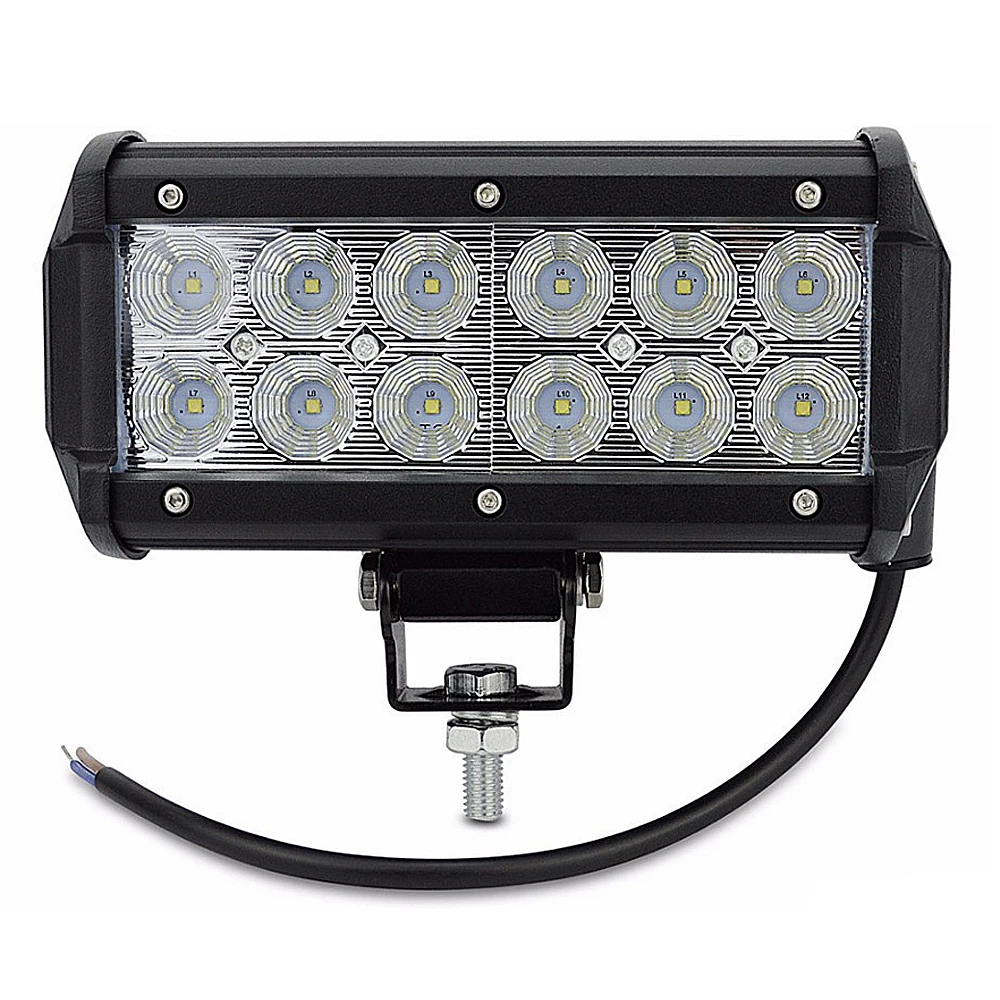 7.5 INCH 36W LED LIGHT BAR SPOT FLOOD BEAM OFF ROAD SUV 4X4 WORK LIGHT