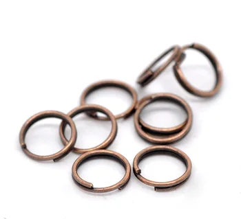 

DoreenBeads Alloy Split Jump Rings Round Antique Copper 8mm( 3/8") Dia, 200 PCs new