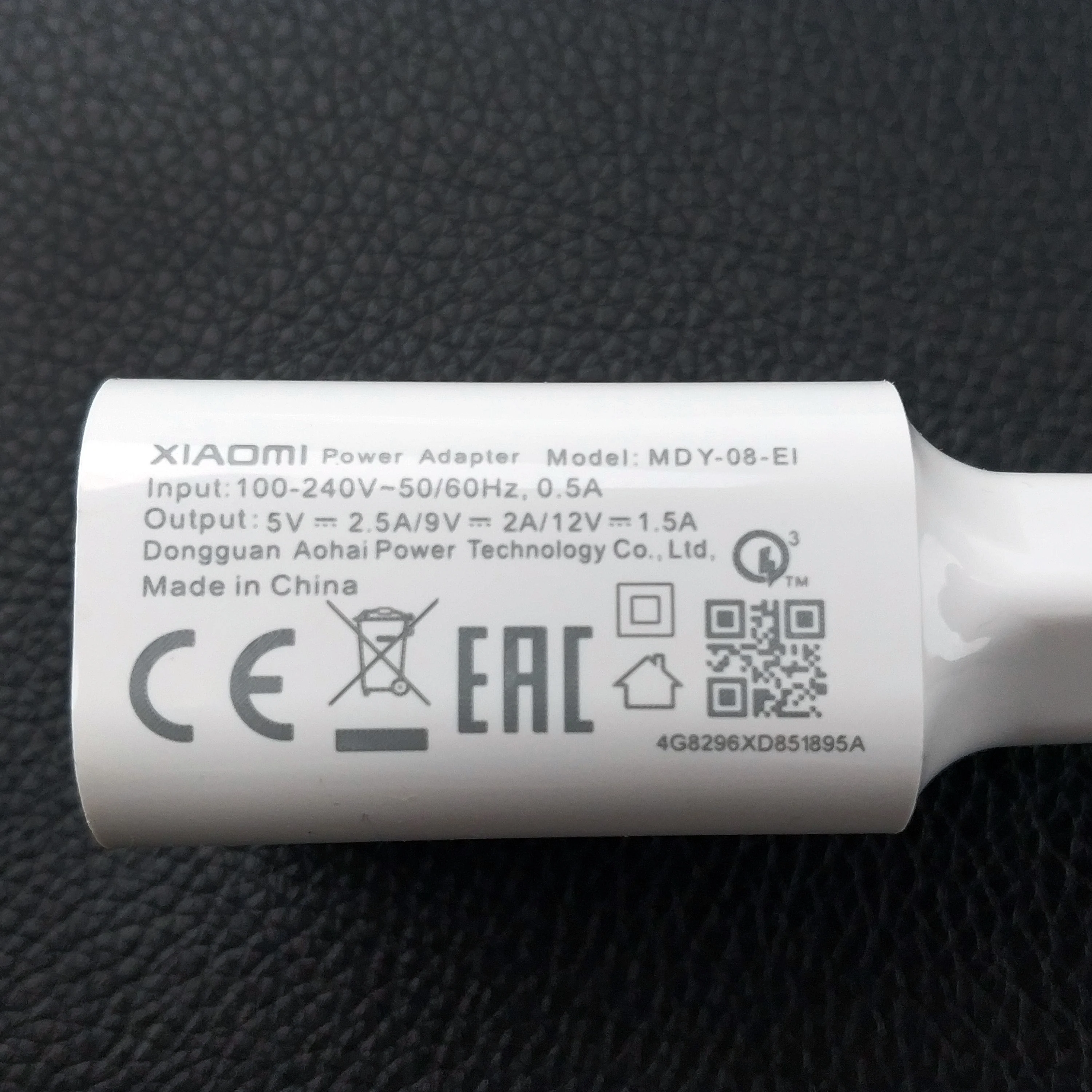 Original Xiaomi mi pocophone f1 Charger QC3.0 12V 1.5A EU travel Wall Quick Charge adapter for Mi 9 8 6 mix 3 2s max 3 a2 a1