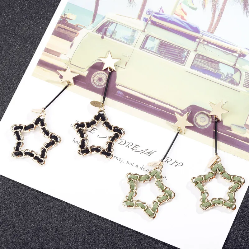 

Star pendant earrings,Fashion Jewelry, Dangle Earrings.