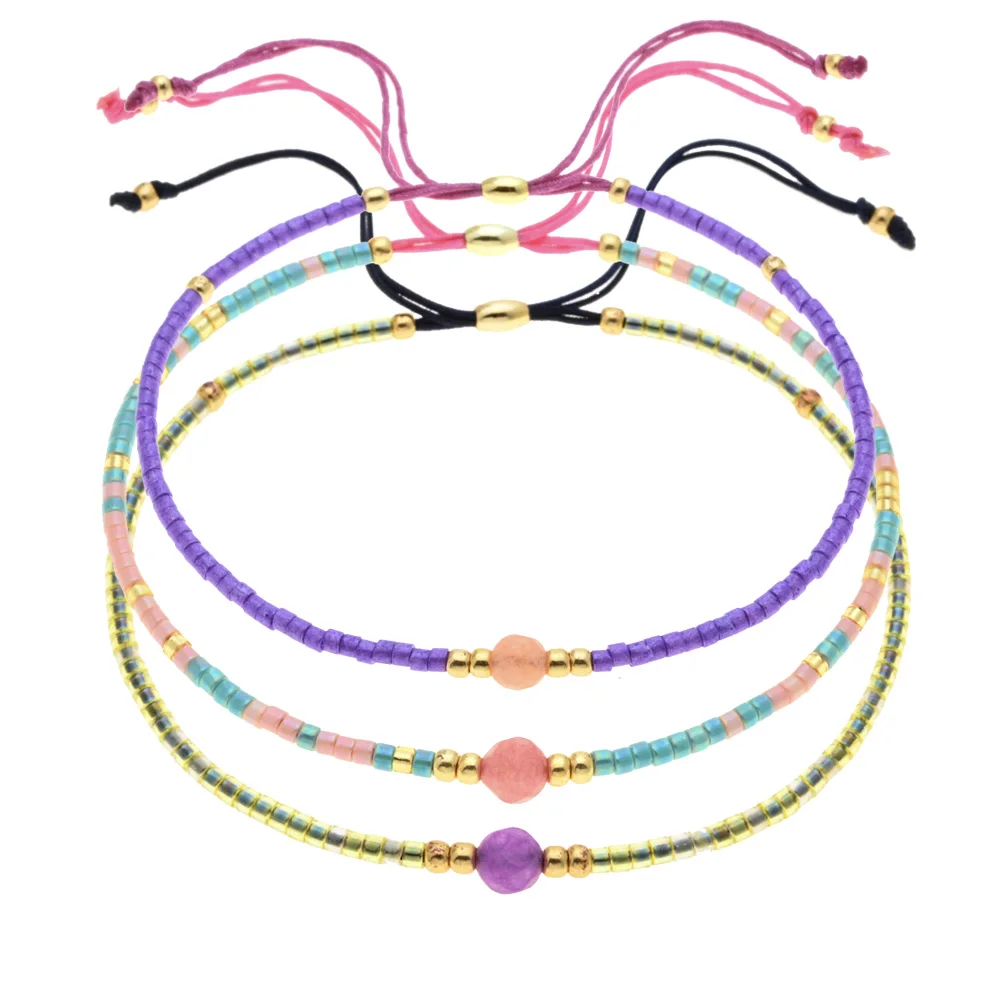 Zmzy Fashion Handmade Bracelets With Miyuki Delica Seed Beads Rope Bracelets With Miyuki Delica Seed Beads