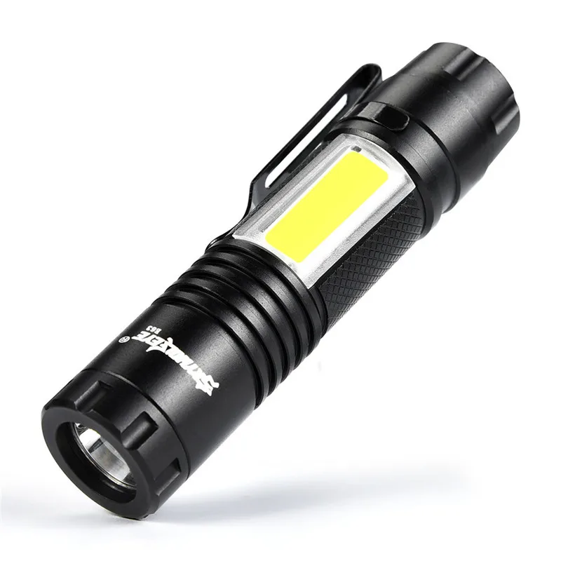 Flash Deal Bicycle light Sky Wolf Eye 5000LM Zoom able COB+ Q5 LED 4 Mode 14500/AA Tactical Military Emergent Led Flashlight 2019 Hot Sale 3