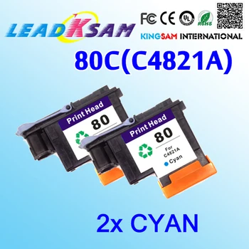 

2x cyan Printheads compatible for hp80 replace for 80 Designjet 1000 1000plus 1050 1055 print head